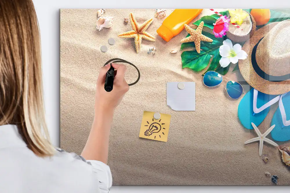 Tableau magnétique pour écriture gadget d'été