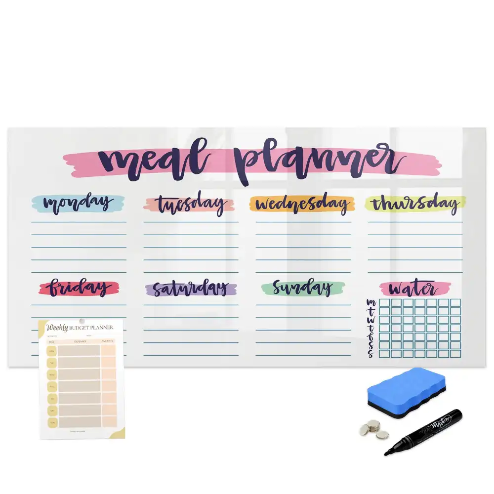Tableau magnétique hebdomadaire pour menu de cuisine