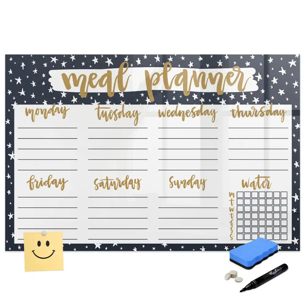 Tableau magnétique pour menu avec motif étoiles