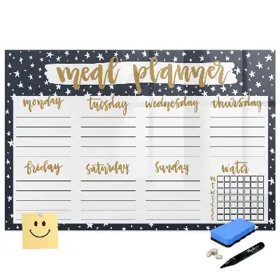 Tableau magnétique pour menu avec motif étoiles