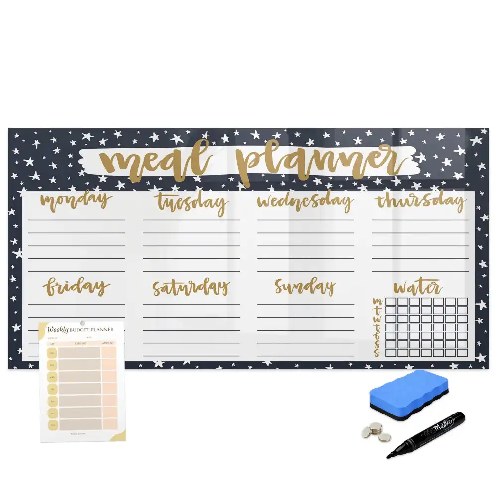 Tableau magnétique pour menu avec motif étoiles