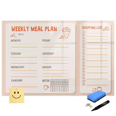 Tableau magnétique rétro pour menu hebdomadaire