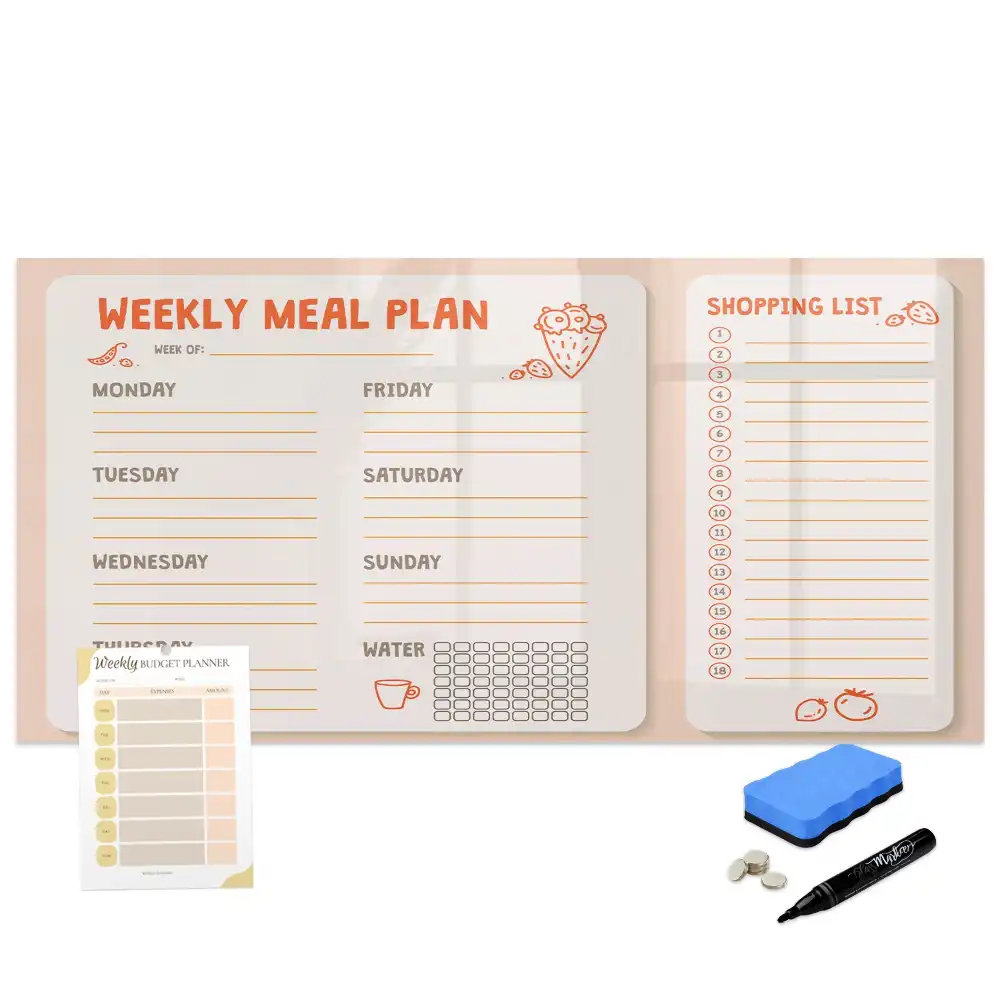 Tableau magnétique rétro pour menu hebdomadaire