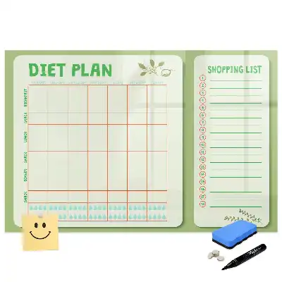 Tableau magnétique pour le programme des repas de la semaine