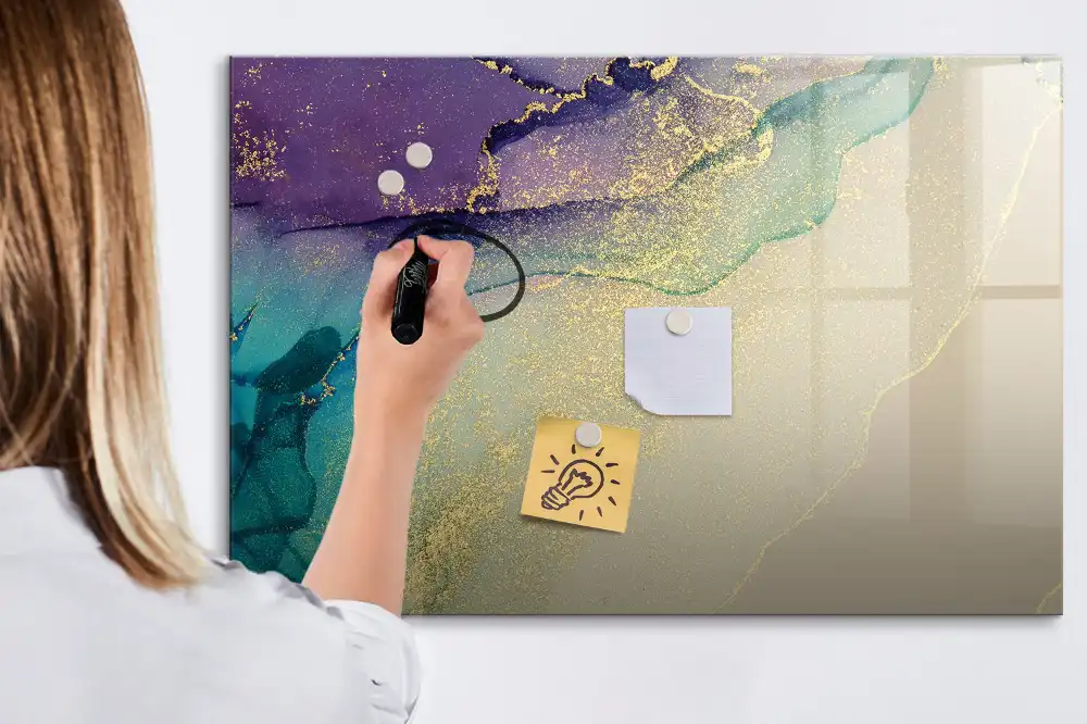 Tableau magnétique à dessiner abstraction linéaire chic