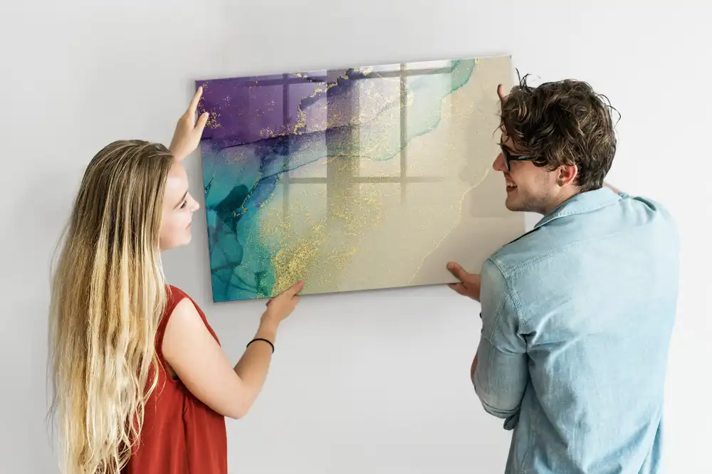 Tableau magnétique à dessiner abstraction linéaire chic