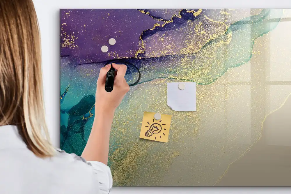 Tableau magnétique à dessiner abstraction linéaire chic