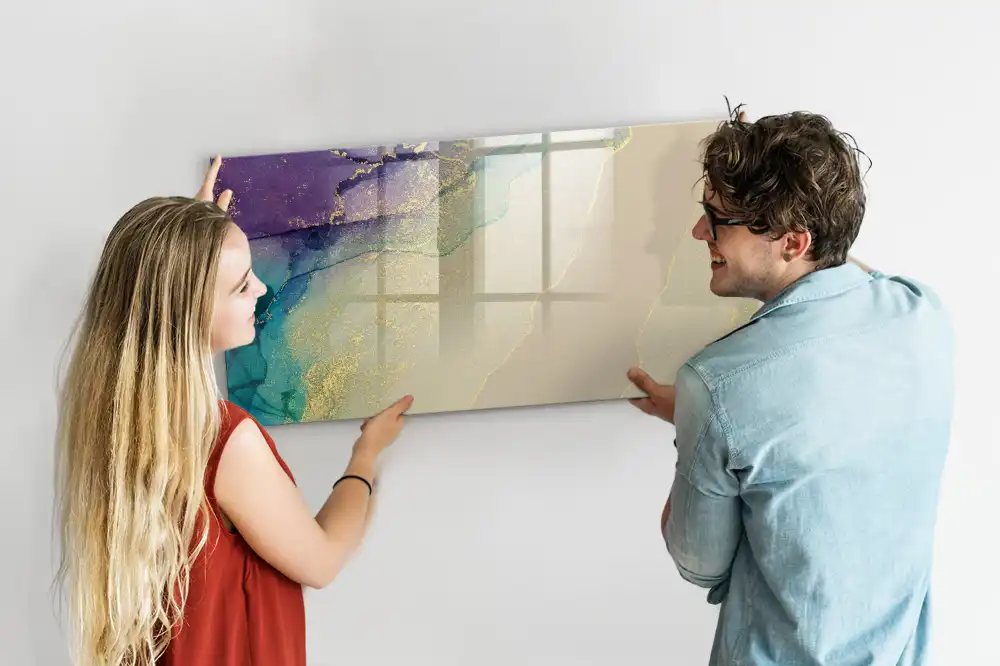 Tableau magnétique à dessiner abstraction linéaire chic
