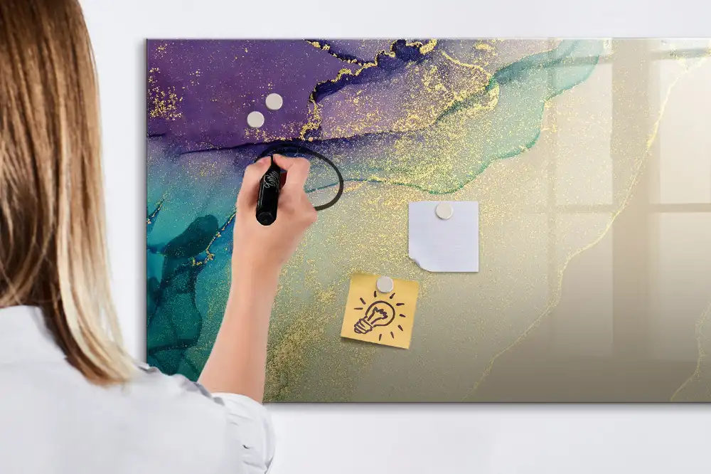 Tableau magnétique à dessiner abstraction linéaire chic