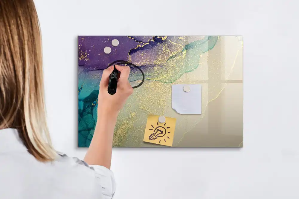 Tableau magnétique à dessiner abstraction linéaire chic