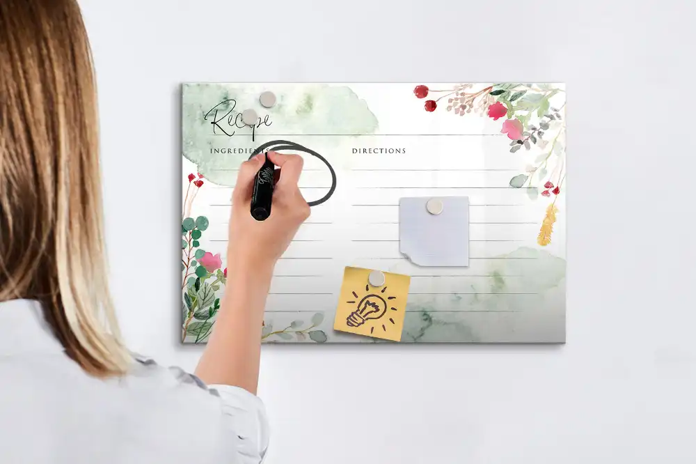 Tableau magnétique pour vos fiches de recettes personnelles