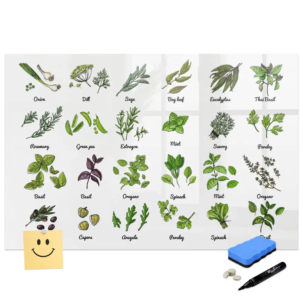 Tableau magnétique éducatif illustré sur les arbres