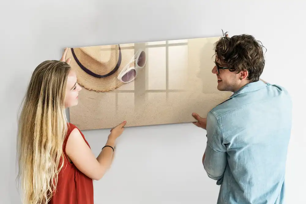 Tableau magnétique pour écriture avec accessoires thème plage d'été