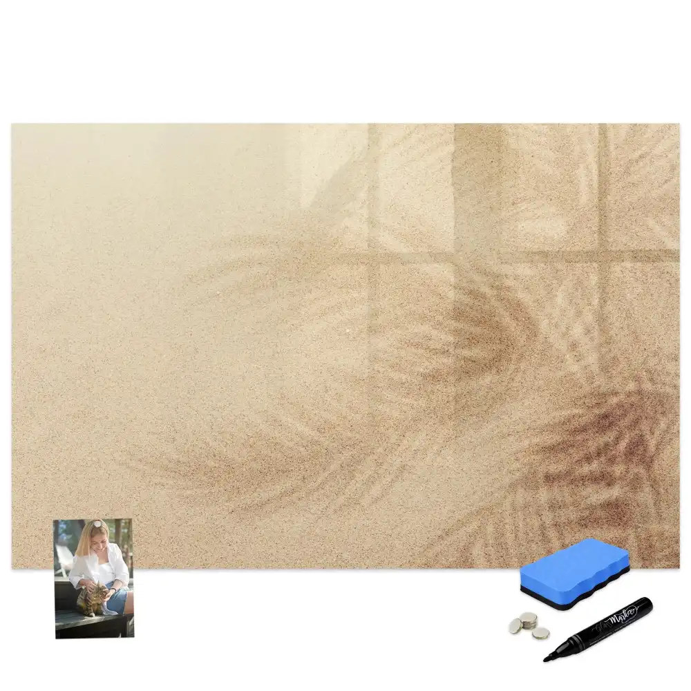 Tableau magnétique à dessiner motifs végétaux abstraits