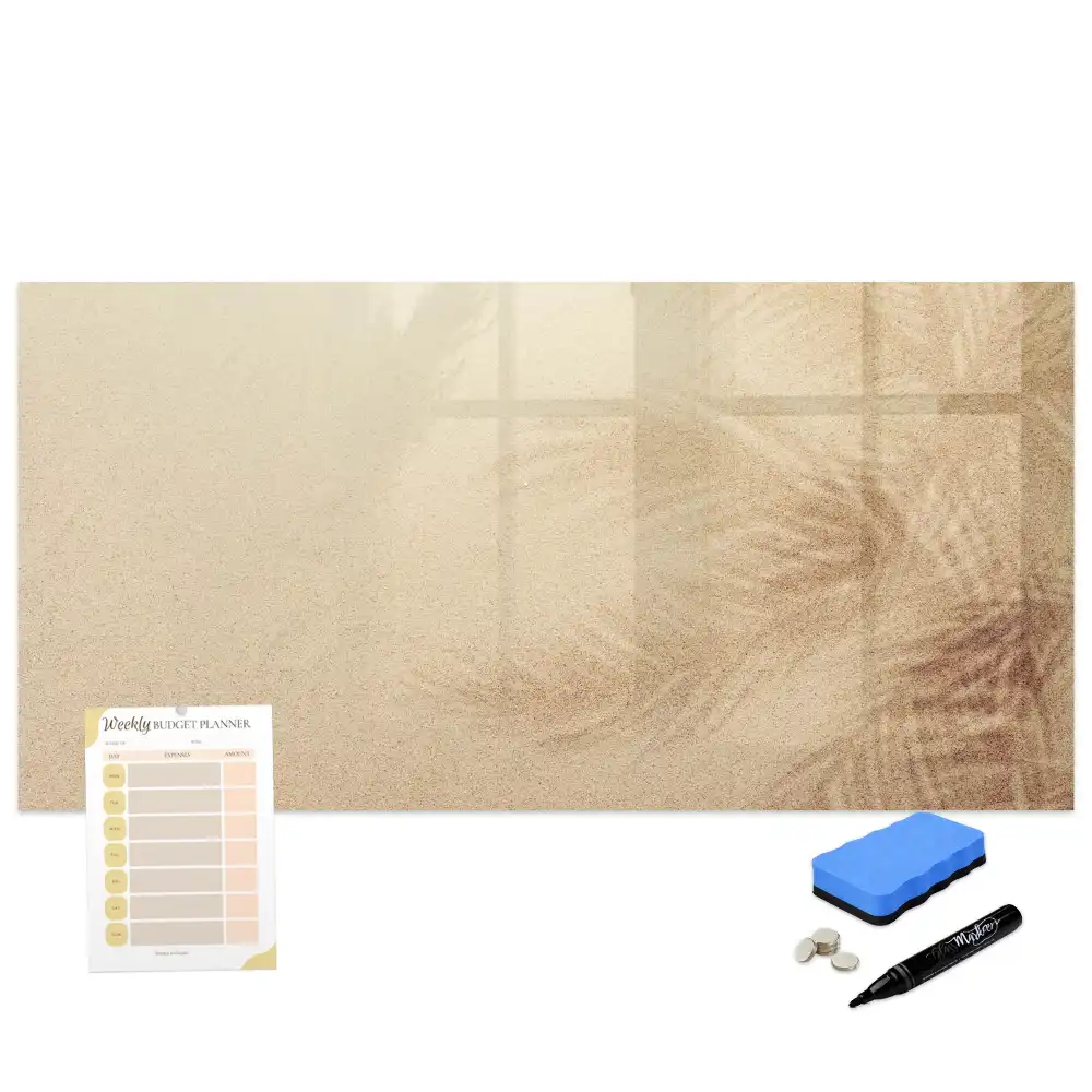 Tableau magnétique à dessiner motifs végétaux abstraits