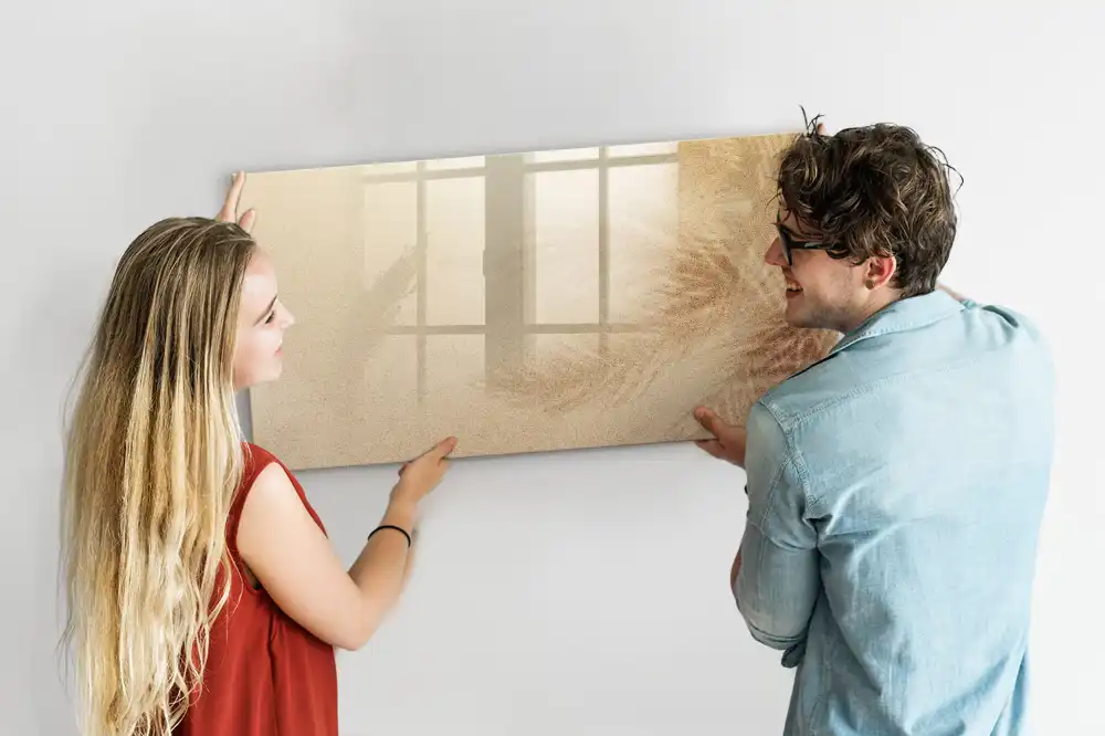 Tableau magnétique à dessiner motifs végétaux abstraits