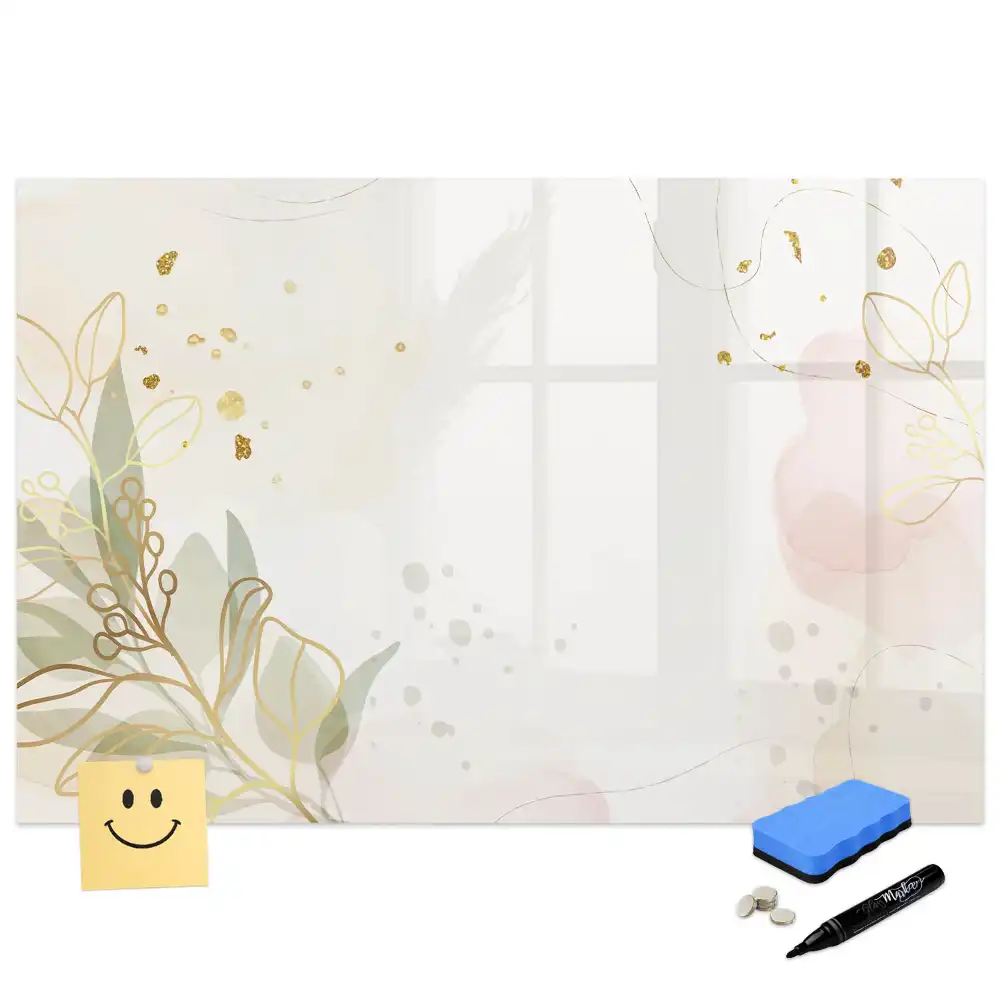Tableau magnétique pour écriture aux motifs de taches pastel