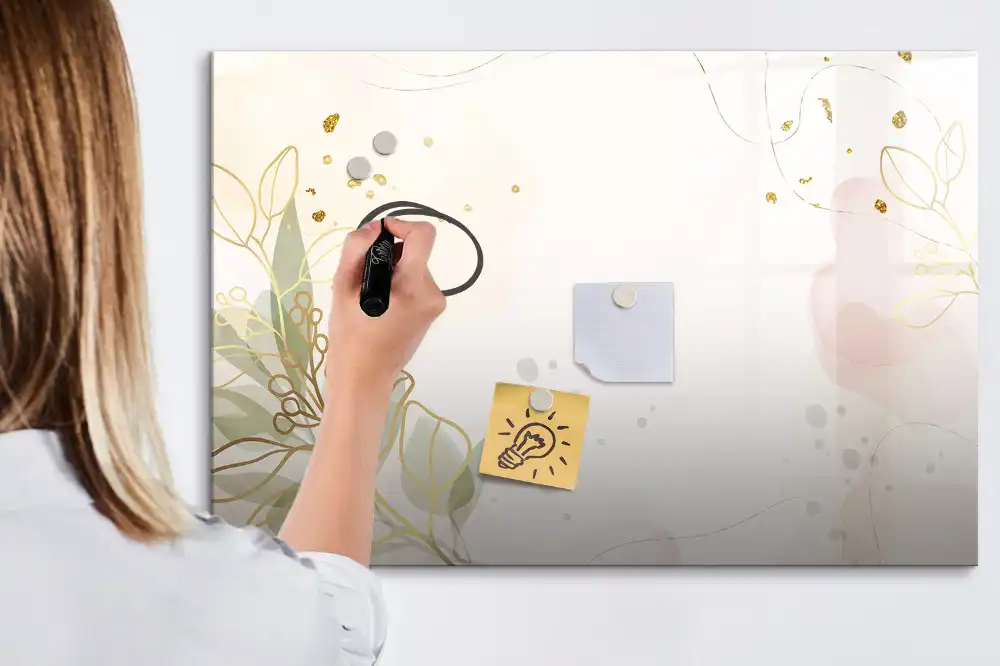 Tableau magnétique pour écriture aux motifs de taches pastel