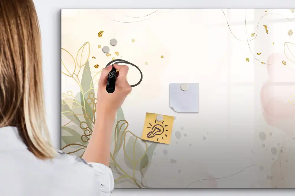 Tableau magnétique pour écriture aux motifs de taches pastel