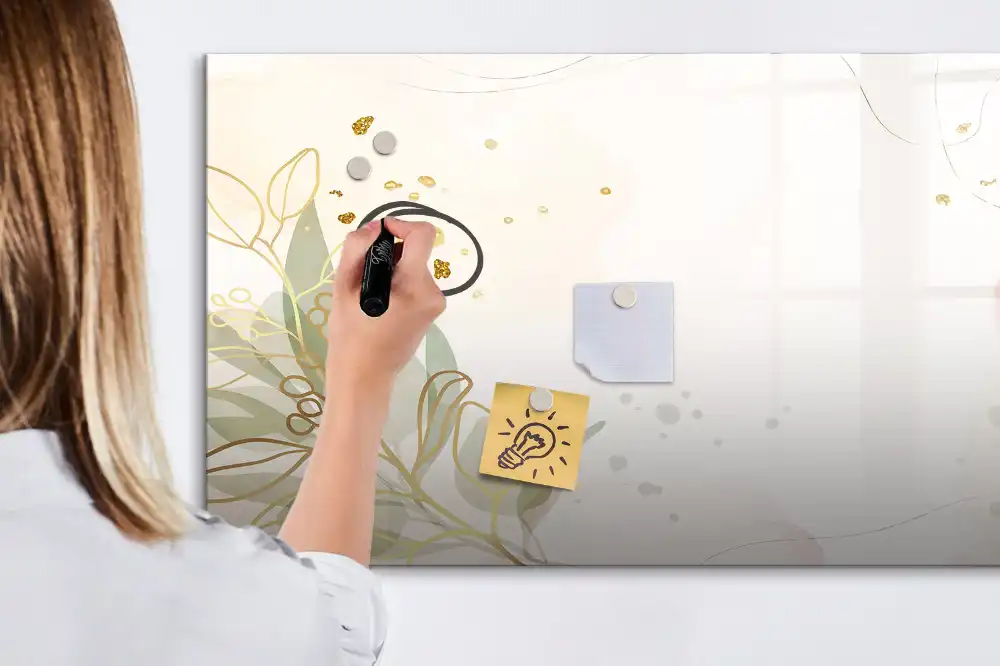 Tableau magnétique pour écriture aux motifs de taches pastel