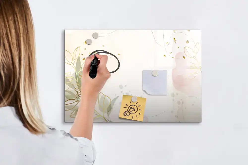 Tableau magnétique pour écriture aux motifs de taches pastel