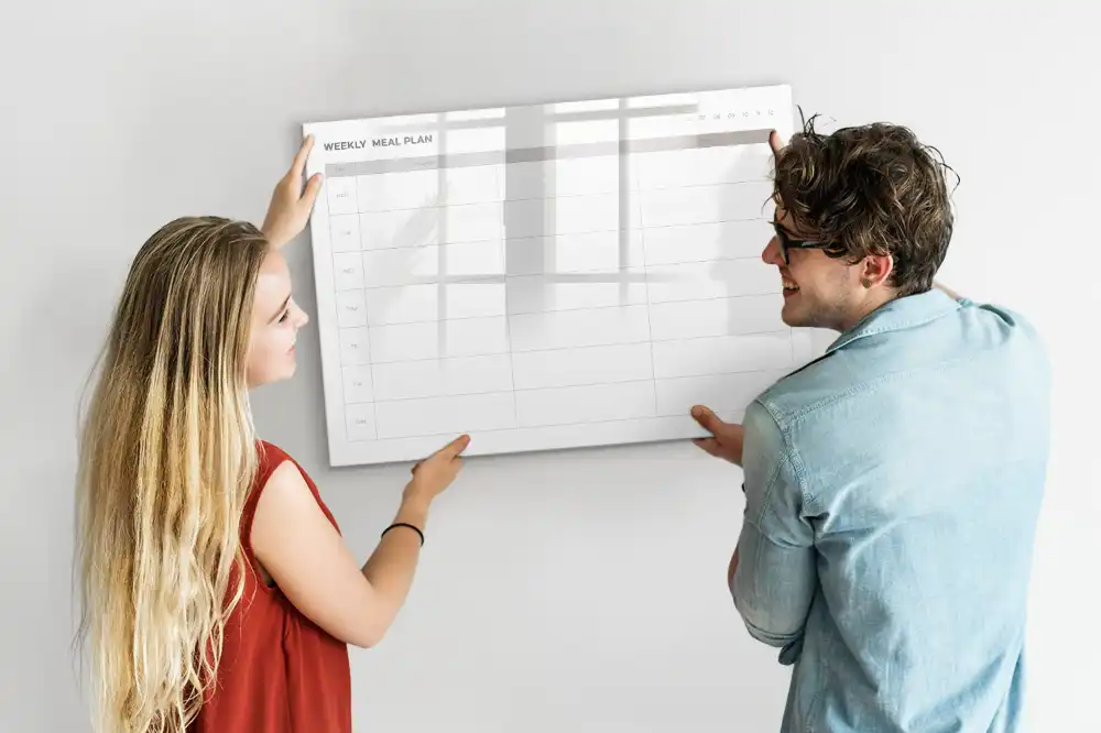 Tableau magnétique à dessiner pour menu d'accueil