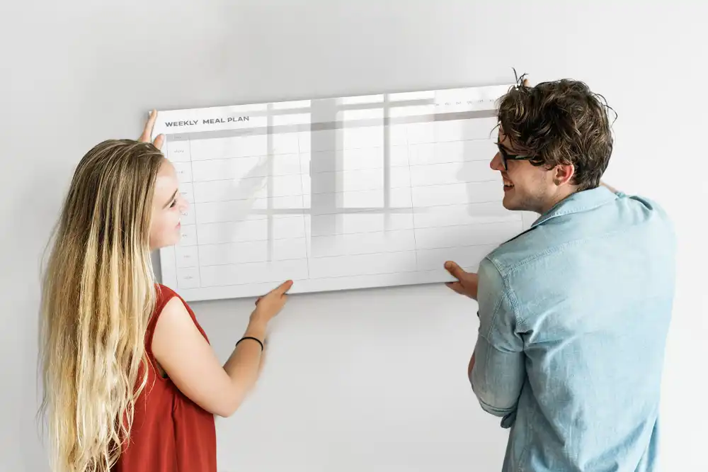 Tableau magnétique à dessiner pour menu d'accueil