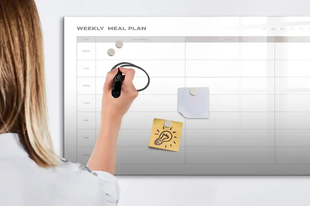 Tableau magnétique à dessiner pour menu d'accueil