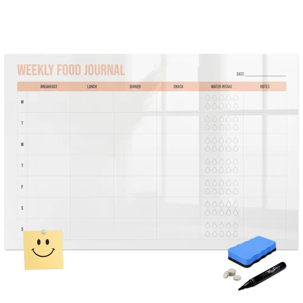 Tableau magnétique hebdomadaire pour menu