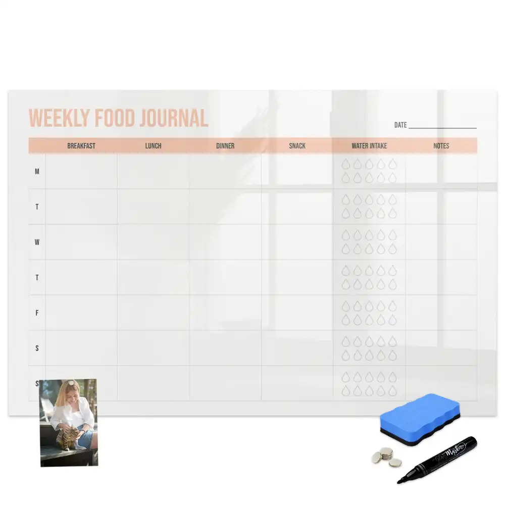 Tableau magnétique hebdomadaire pour menu