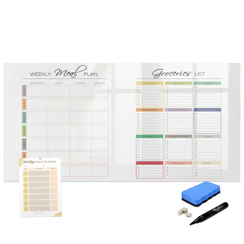Tableau magnétique pour menu hebdomadaire