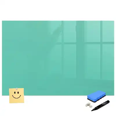 Tableau magnétique turquoise pour écriture
