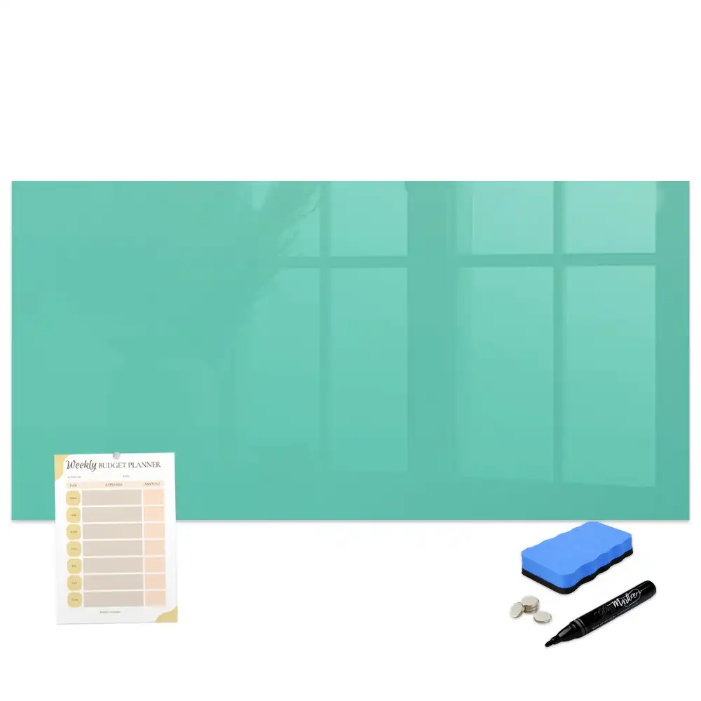 Tableau magnétique turquoise pour écriture