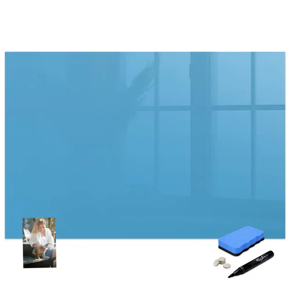 Tableau à dessiner magnétique bleu