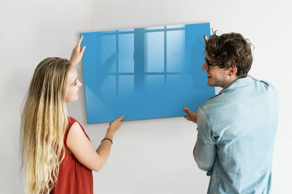 Tableau à dessiner magnétique bleu