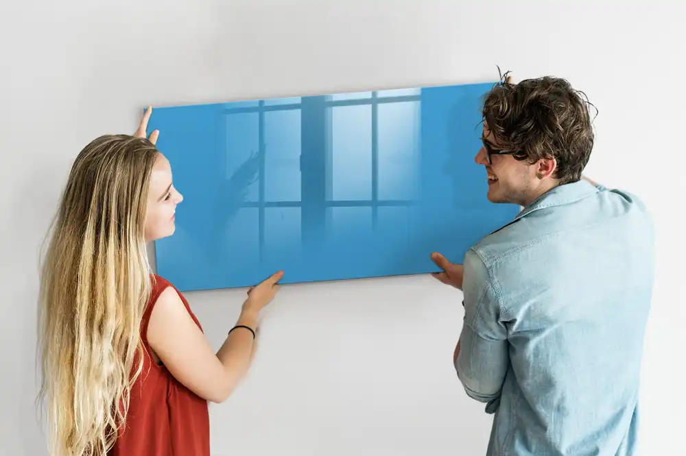 Tableau à dessiner magnétique bleu