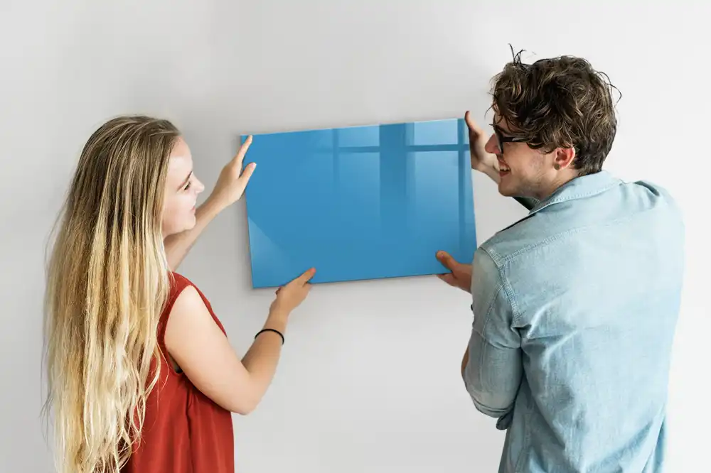 Tableau à dessiner magnétique bleu