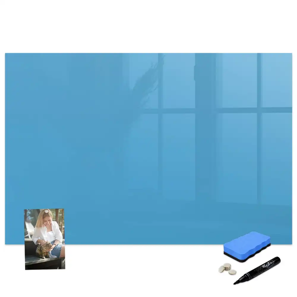 Tableau à dessiner magnétique bleu