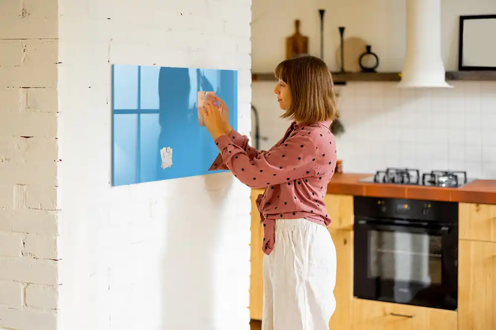 Tableau à dessiner magnétique bleu