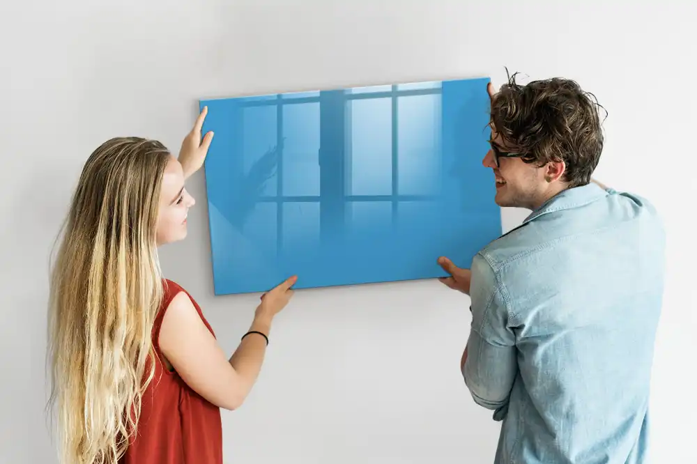 Tableau à dessiner magnétique bleu