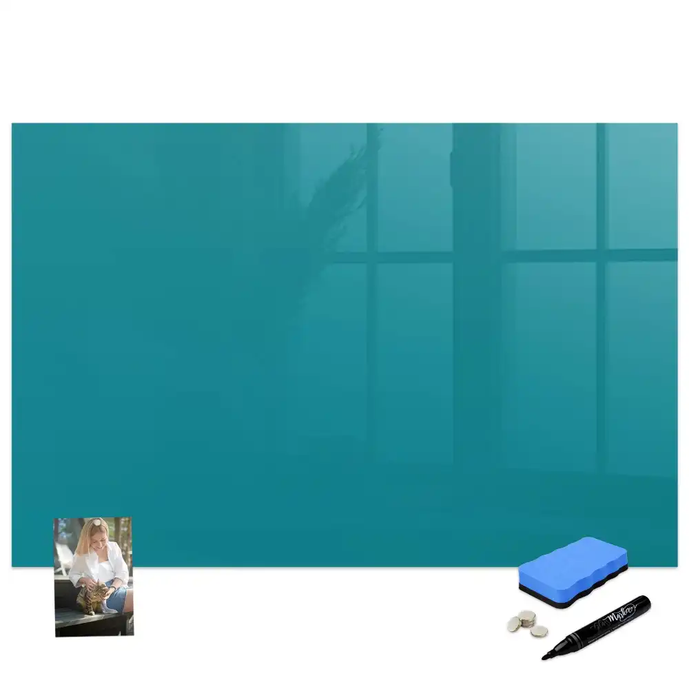 Tableau blanc magnétique effaçable à sec couleur mer