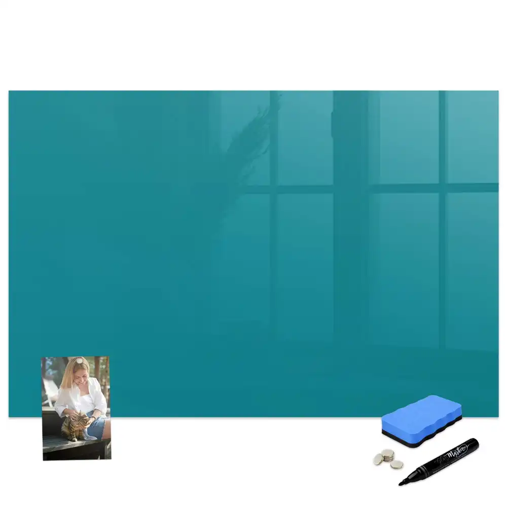 Tableau blanc magnétique effaçable à sec couleur mer