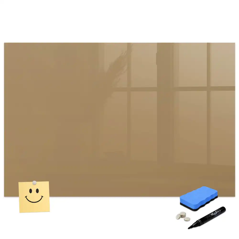 Tableau magnétique pour écriture couleur beige foncé