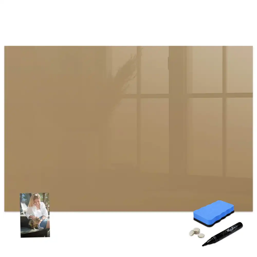 Tableau magnétique pour écriture couleur beige foncé