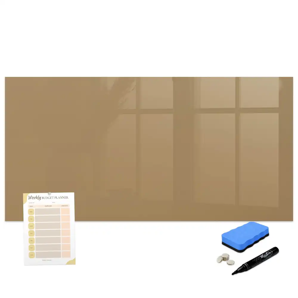 Tableau magnétique pour écriture couleur beige foncé