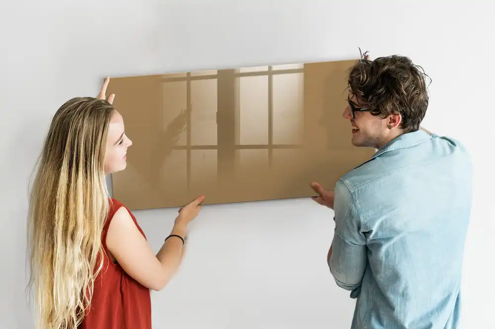 Tableau magnétique pour écriture couleur beige foncé