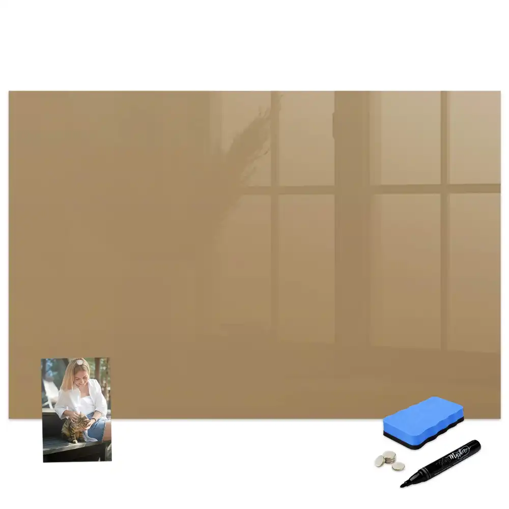 Tableau magnétique pour écriture couleur beige foncé