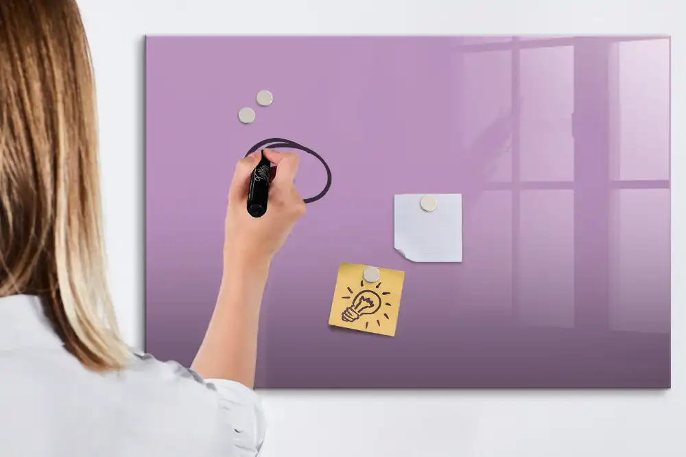 Tableau magnétique à dessiner couleur lilas