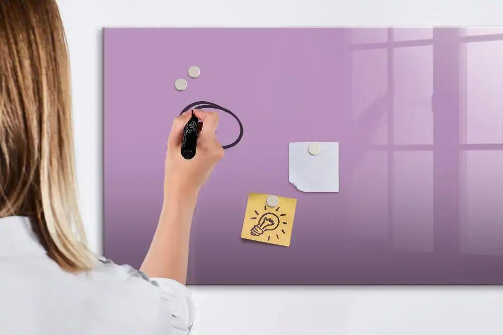 Tableau magnétique à dessiner couleur lilas
