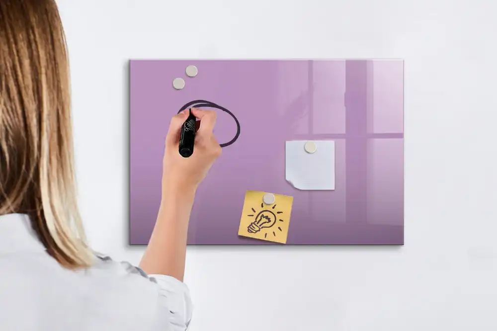 Tableau magnétique à dessiner couleur lilas